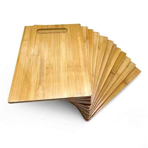 Bulk Plain Bamboo Cutting Board Set of 12 For Customized Personalized Engraving Purpose Wholesale Premium Blank Bamboo Board Rectangular 12 X 9