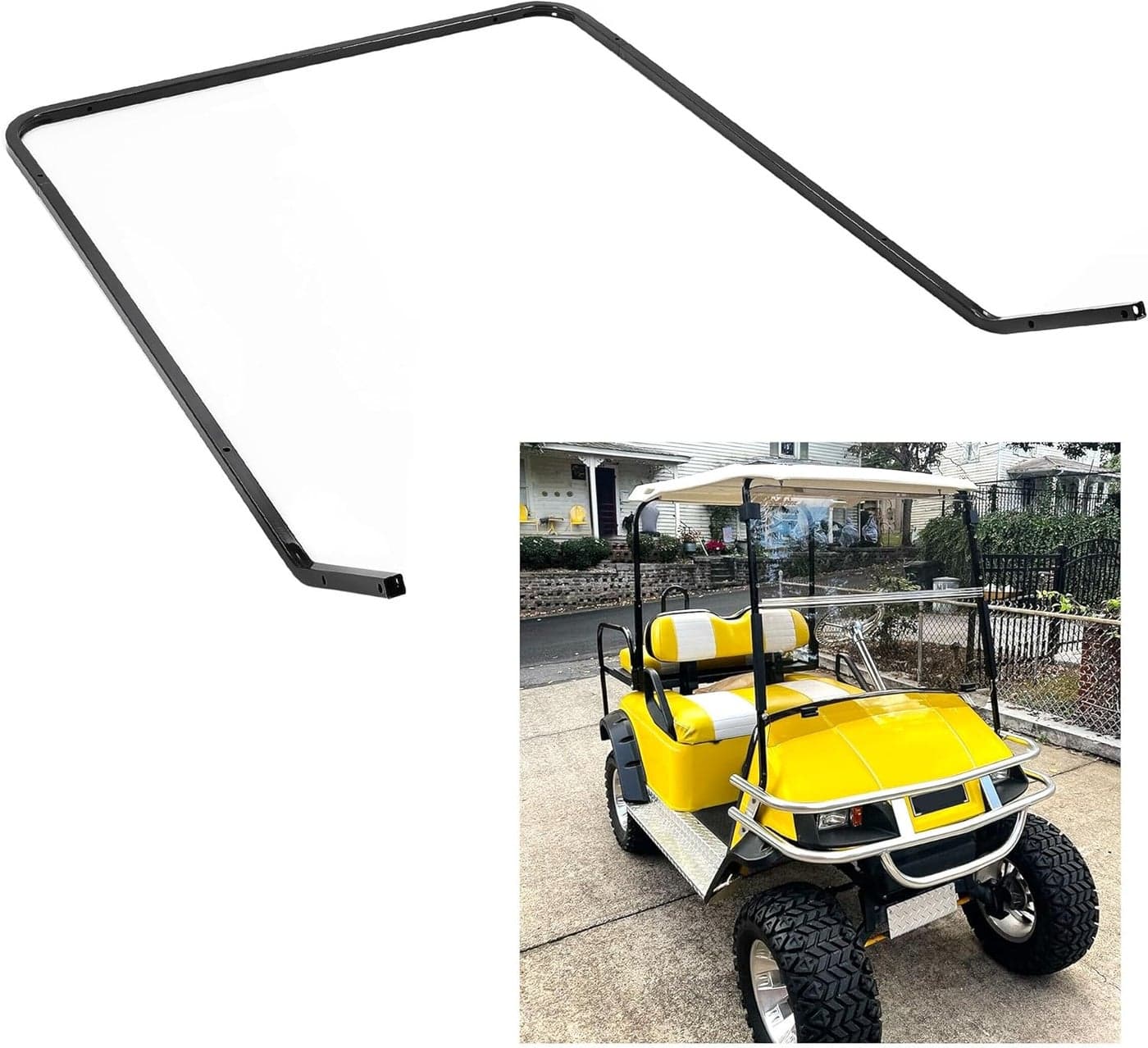 ECOTRIC Front Strut Support Brackets for 1994-2013 EZGO Golf Cart TXT Medalist