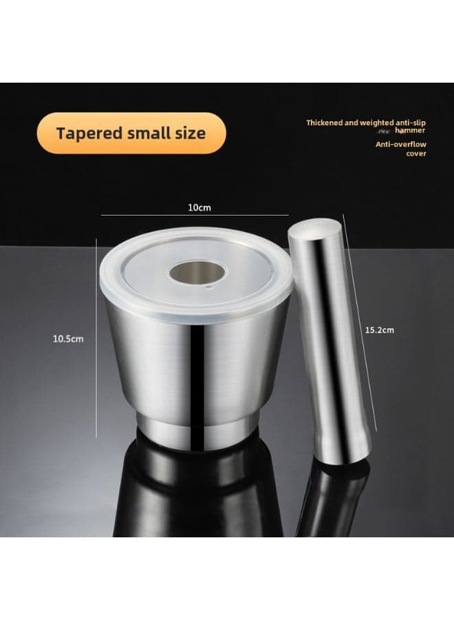 Stainless Steel Garlic Masher Mortar Pestle Set【tapered deepening】 10cm 【tapered deepening】 10cm