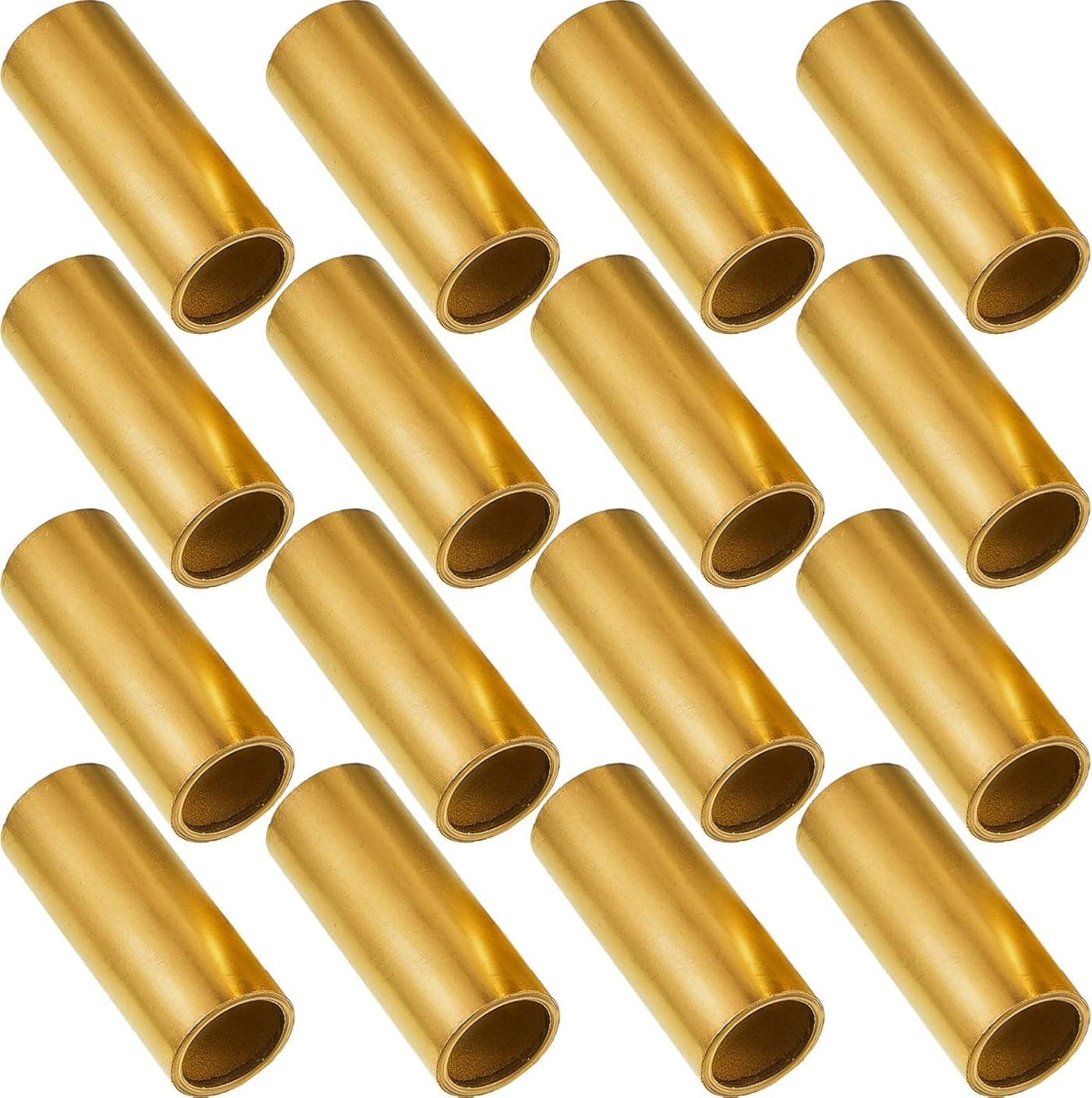 Dunzy 16 Pcs Trailer Leaf Spring Bushing Kit - Brass Shackle Bushings for Trailer Axle Replacement
