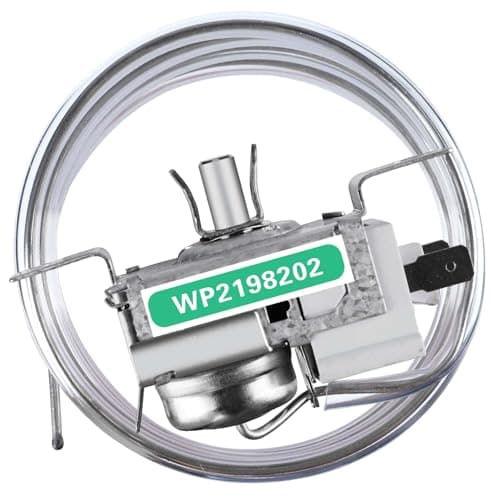 WP2198202 thermostat control, Ultra Durable wp2198202 refrigerator thermostat-Exact Fit for Whirlpool & Kenmore Refrigerators - Replaces 2161284 2198201 PS11739232 AP6006166