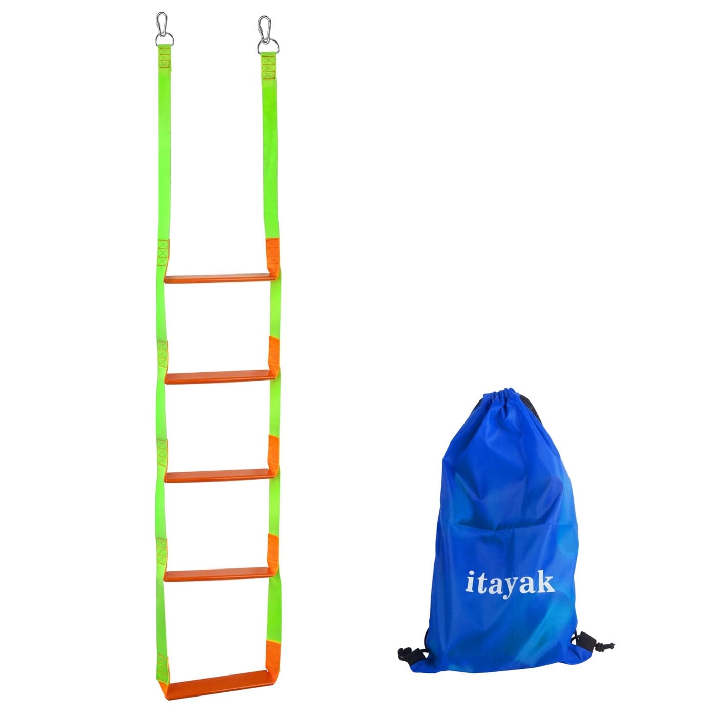 Boat Rope Ladder 5 Step Heavy Duty Climbing Boat Ladder for Inflatable Boats Fishing Boats Sailboats Kayaks Tree Houses and Outdoor Activities 5 Step