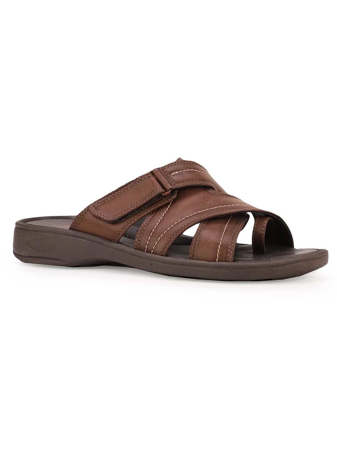 Bata Dobby Mule Men's Brown Sandals - 8 UK (8714643)