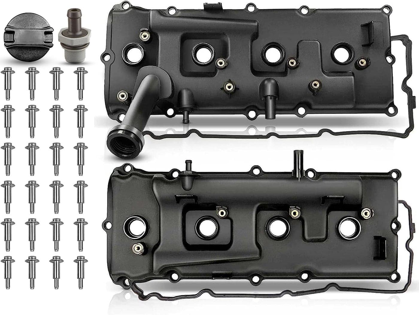 APremium Engine Valve Cover with Gasket Oil Filler Cap Bolts Compatible with Nissan Pathfinder 20082012 Titan Armada 20072015 NV2500 NV3500 20122017 Infiniti QX56 20072010 V8 56L