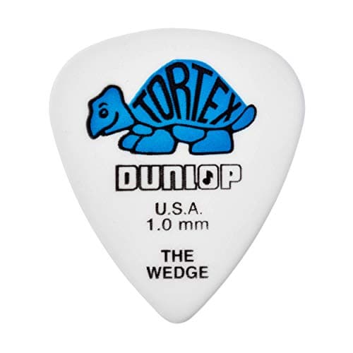 Dunlop 424P10 1.0mm Tortex Wedge Guitar Picks, 12-Pack