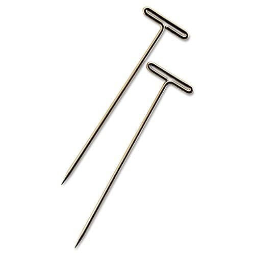 Steel T-Pins with Nickel Finish, Size 24, 1-1/2" Long, 9/16" Head, 100/Box GEM87T