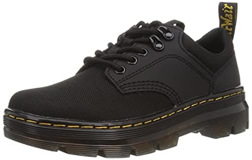 Dr. Martens unisex adult 5 Tie Shoe Oxford, Black Extra Tough 50/50+ajax, 10 Women 9 Men US