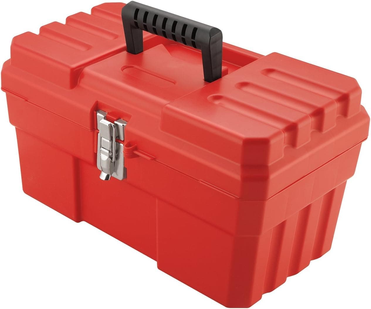 AkroMils 09514 ProBox Plastic Toolbox with Removable Tray for Tools Hobby or Craft Storage 14Inch x 8Inch x 8Inch Red