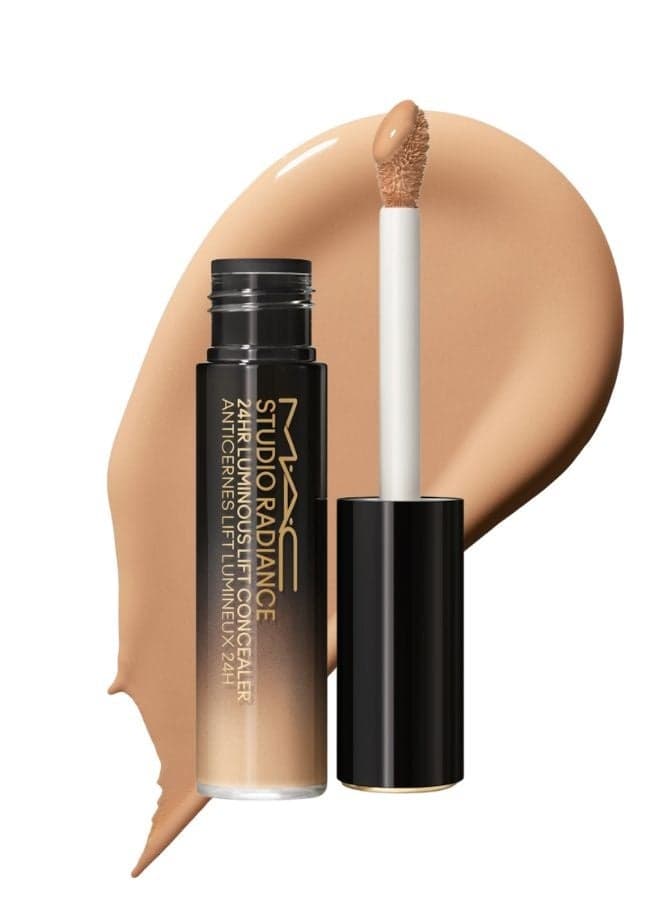 MAC Cosmetics Studio Radiance 24HR Luminous Lift Concealer NC17.5 – Serum-Infused Radiant Concealer with Medium Buildable Coverage for Light-Medium Skin with Neutral Golden Undertones 11ml