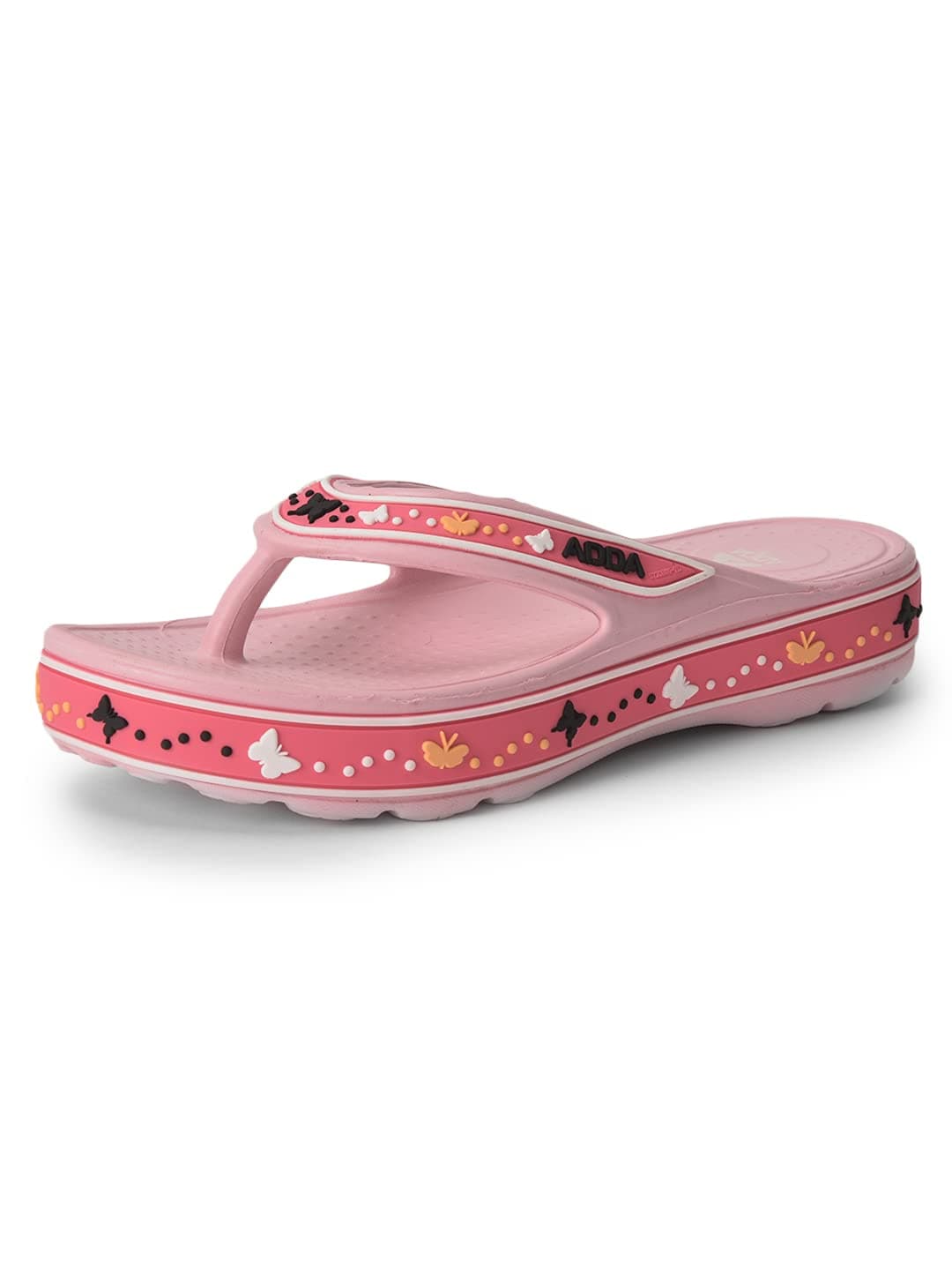 ADDA QUEEN-1 || Durable & Comfortable || Self-Design || Lightweight || Fashionable || EVA Sole || Soft Footbed || Solid || Thong Flip-flops for Women