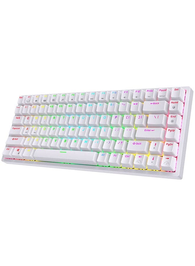 RK84 Tri - Mode Hot Swapable RGB Mechanical Gaming Keyboard Blue Switch