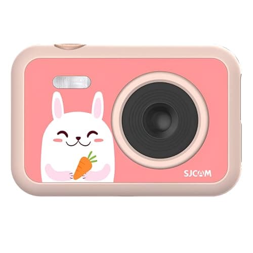 SJCAM FunCam 2" LCD HD Digital Action Camera | Full HD 1080P | for Video Recording, Photo Shooting, Timelapse Video | Cartoon Print with in-Built Games for Children & Adult Kids (FunCam Rabbit)