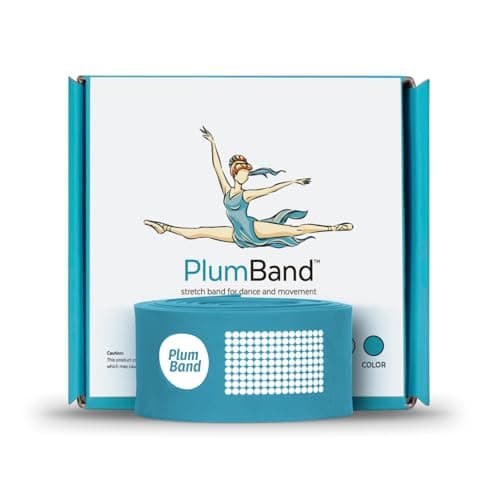 The PlumBand Stretch Band for Dance and Ballet – Premium Gift-Ready Package - Sizes for Kids & Adults – Improve Your Splits, Flexibility and Strength with Stretching (Sky Blue, Regular)