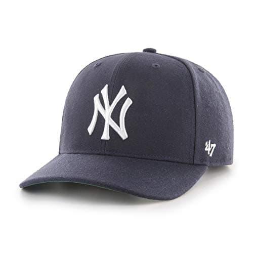 47 Brand MLB New York Yankees Raised Basic Cap, Black, Navy, 31
