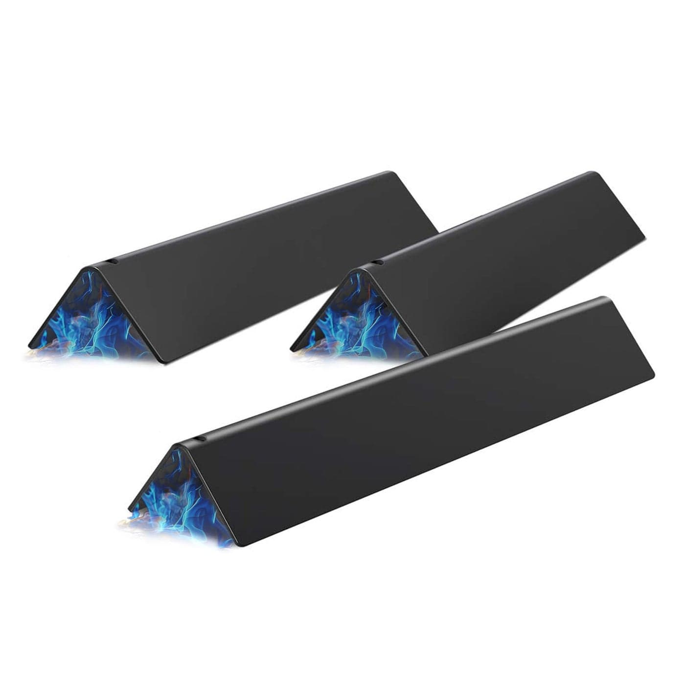 X Home 153Inch Heavier Flavorizer Bars Replacement with Frontmounted Control for Weber Spirit E210 Spirit 200 Series Grill Parts Porcelainenameled 35 W 3Pack