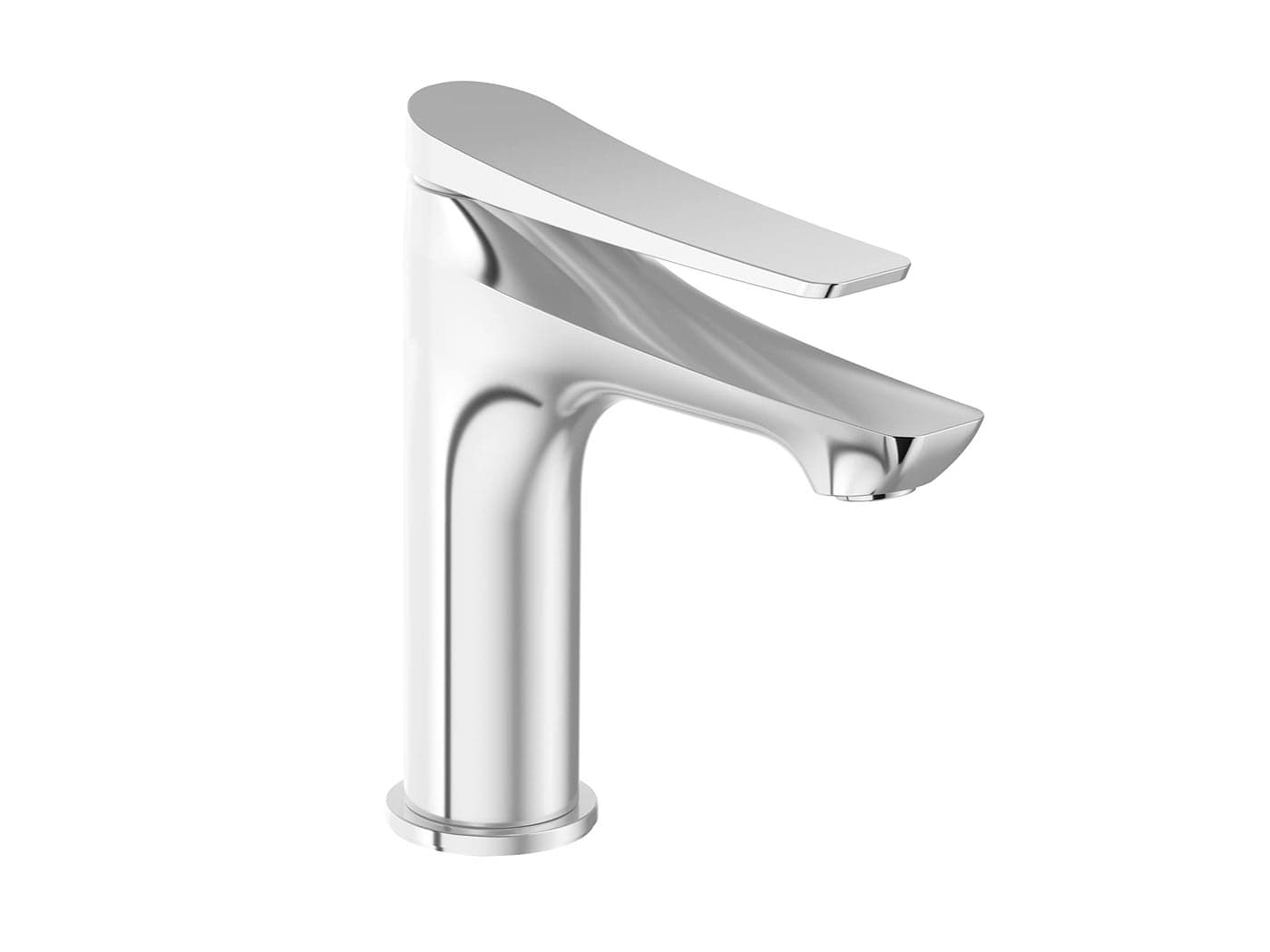 Kohler Fore Arc Pillar Wash Basin Tap - Polished Chrome Finish - Water Tap for Bathroom - Metal Sink Faucet - Aerodynamic Futuristic Profile - Seamless Design - Strong Brass Construction 27486IN-4-CP