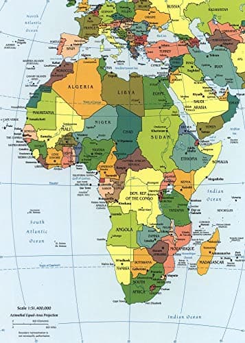2003 Map of Africa 1000 Piece Adult Jigsaw Puzzle Africa Puzzle Jigsaw Puzzle Game for Adults Africa Continent Puzzles for Adults 1000 Pieces African Puzzles Middle East Europe