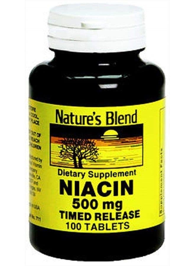 Niacin 500 mg, 100 Count