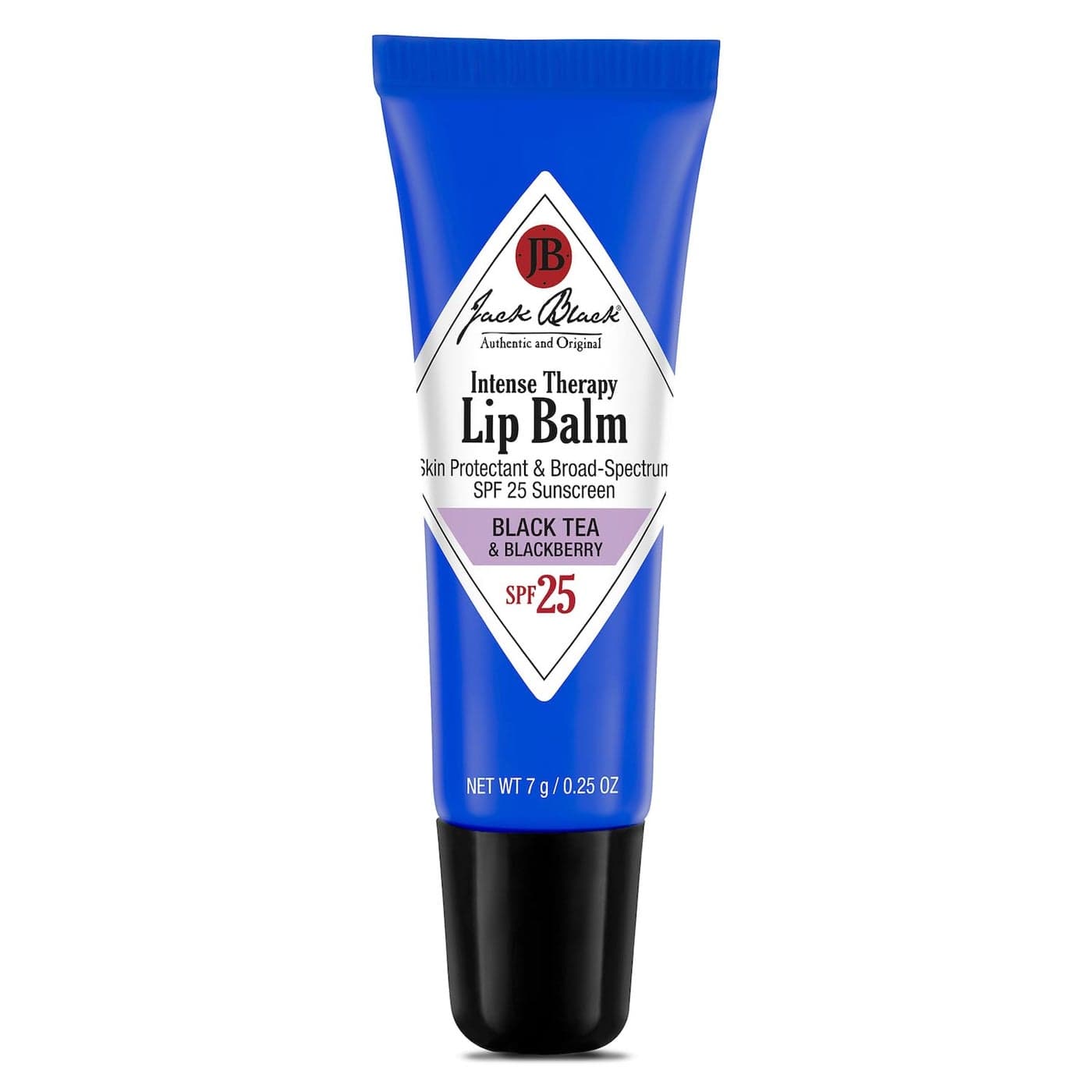 Jack Black Intense Therapy Lip Balm Black Tea Blackberry 025 Ounce Pack of 1