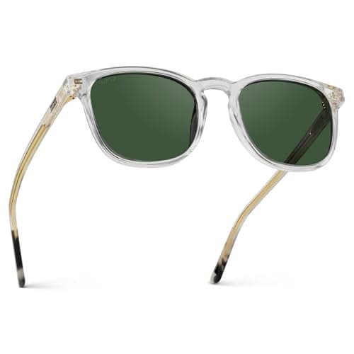 WearMe Pro WMP Eyewear - Men's Polarized Modern Rounded Square Sunglasses