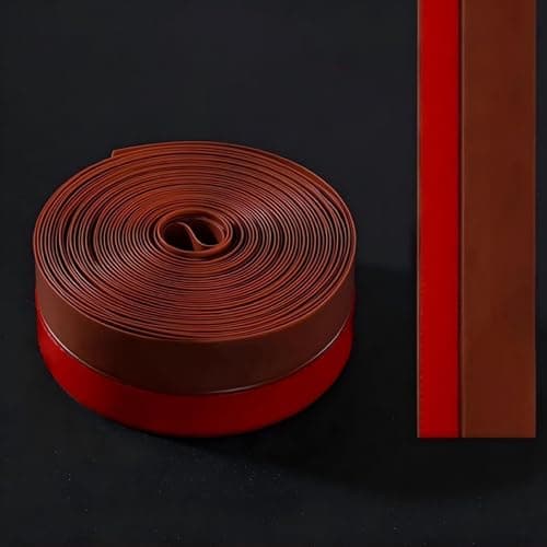 Sunkizzrs® Door Seal (5 Meter/16.4 ft) Sealing Strip for Home –Window Sealing Strip for Gap –Door Stoppers –Door Gap Filler –Glass Door Seal (Width: 35mm/1.38inch, Brown)