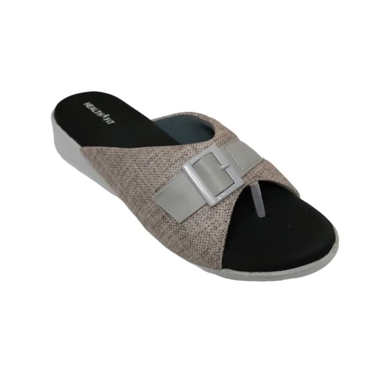 HEALTH FIT Extra Soft Ortho Care Diabetic & Orthopedic Slippers/Doctor Chappal & stylish for Girl's/Women Footwear 324 Grey 8 UK