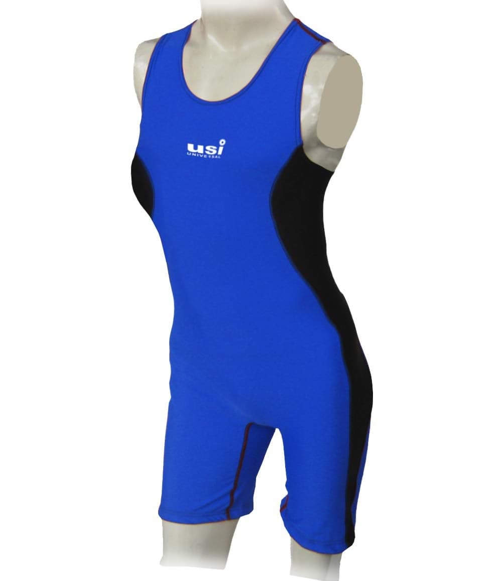 USI UNIVERSAL Wrestling Suit Costume Dress For Women, (Blue, Size XS) Wrestling Singlet With Nylon Elastane Fabric 210 Gsm, Irritation Free Flat Lock Seam, Grip Elastic On Bottom Hole