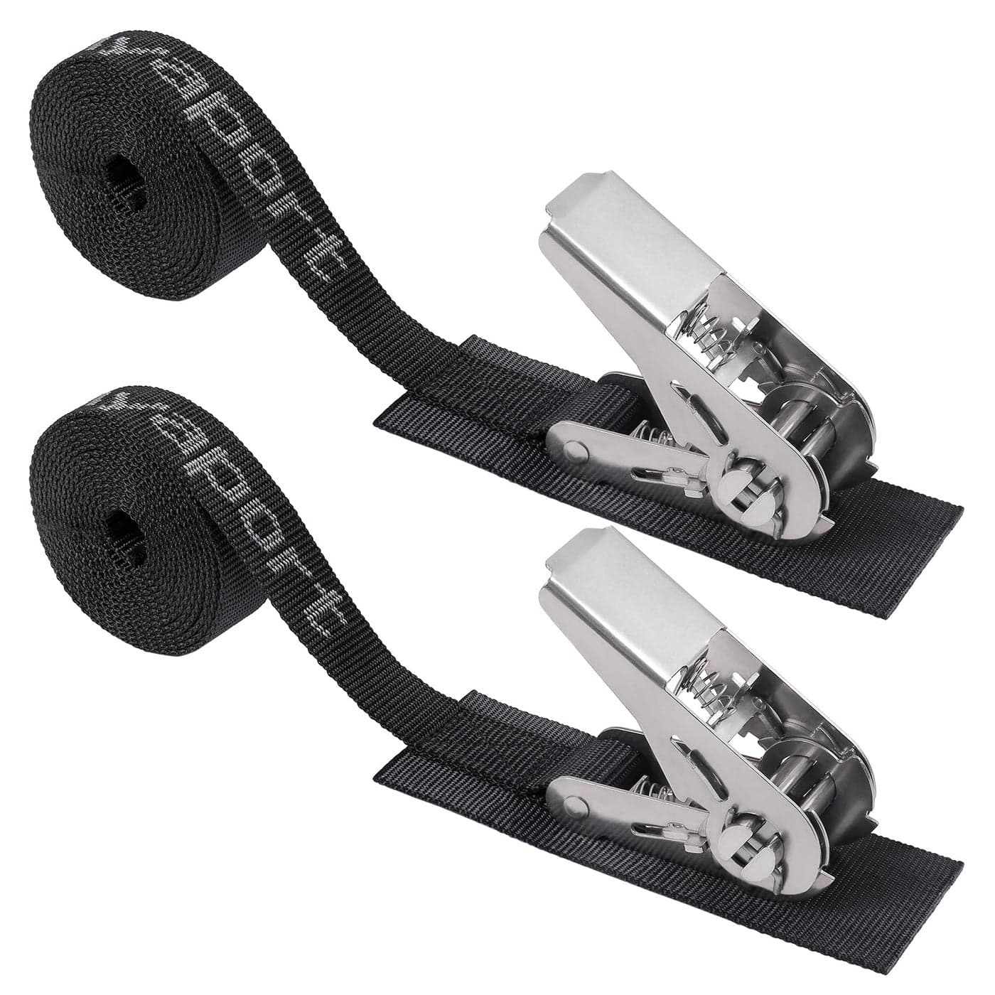 Ayaport Stainless Steel Ratchet Tie Down Straps Endless 8 Heavy Duty Boat Tie Downs Boat Accessories Pack of 2