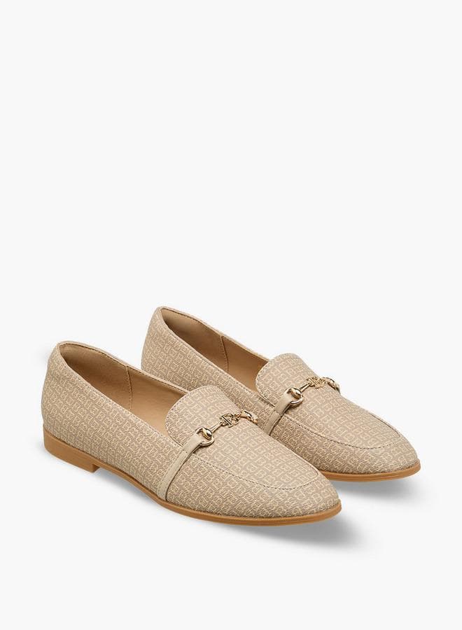 Flora Bella Women Monogram Print Loafers — 37