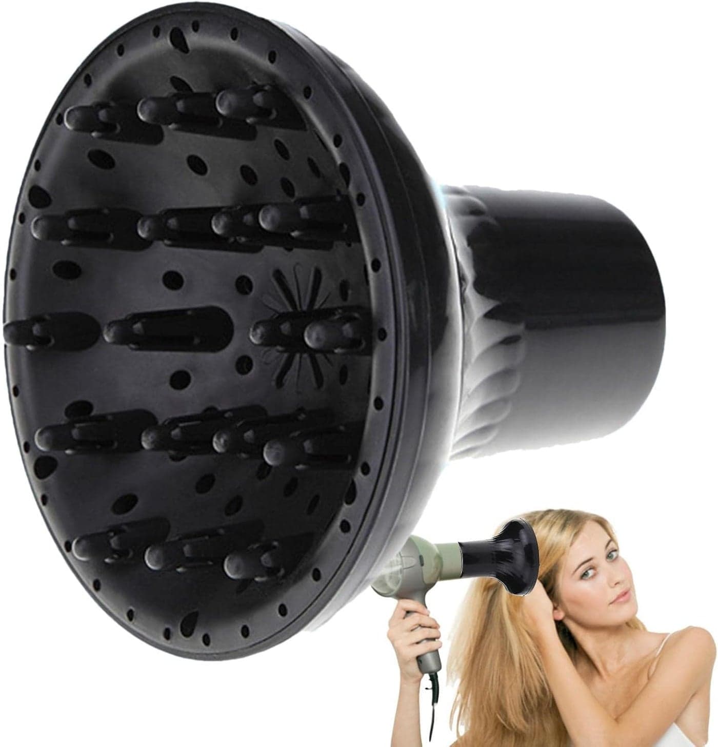 Whixant Universal Diffuser Hairdryer Hair Dryer Diffuser Attachment Universal Diffuser For Hair Dryer Professional Salon Tool For Hair Suitable For All Hair Types