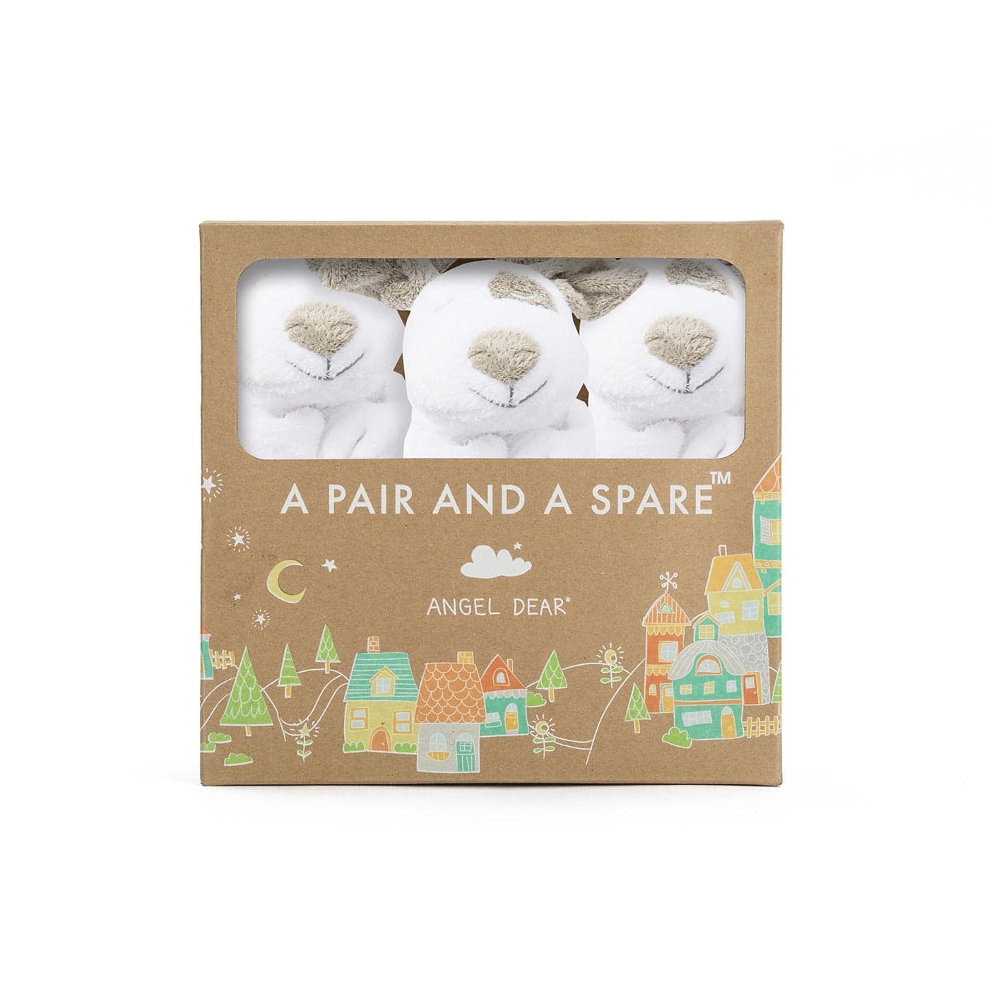 Angel Dear Spotted Pup Blankie Pair and A Spare Set