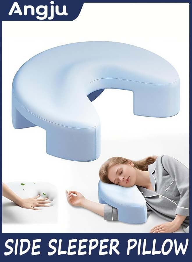 Side Sleeper Pillow with Arm Holes, Arm Pillow Ergonomic Memory Foam Pillows for Cervical, Neck, Shoulder & Rotator Cuff Pain Relief, Knee Pillows for Adults Between Legs - Ideal for Side