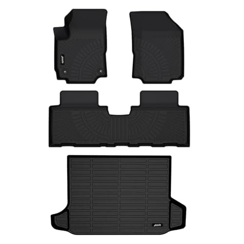 Jenofa-Floor Mats for Chevy Equinox 2018-2024 / GMC Terrain 2018-2024 Floor Mat All Weather Car Mats for Chevrolet Equinox (Not for EV) Full Set Durable Floor Liners Accessories