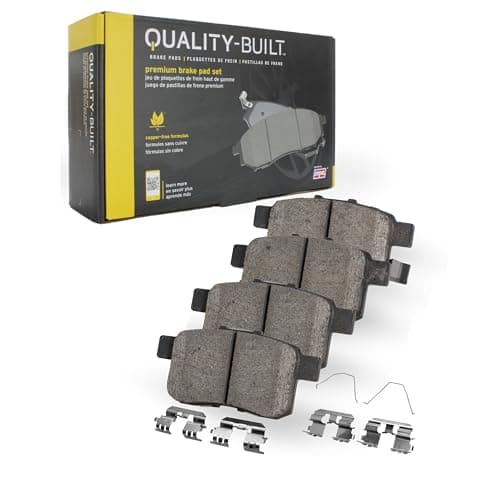 QUALITY-BUILT Rear Ceramic Brake Pads, Premium 1001-1337C, Compatible with 2008-2016 Cadillac/Chevrolet/Saab (9-4X,Camaro,CTS,SRX)