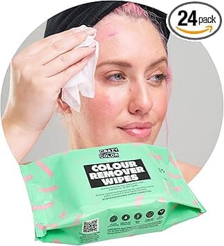 Crazy Color Hair Dye Remover Wipes Remove hair dye from face 24 Pack of Biodegradable Wipes