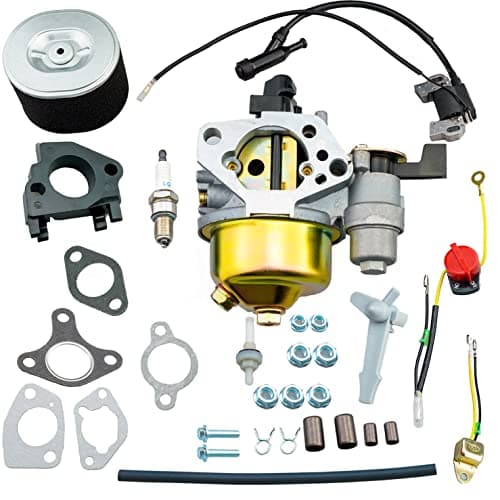 HZ Adjustable Carburetor Ignition Coil Air Filter Kit for Honda GX340 GX390 GX420 11HP 13HP 16HP Engine