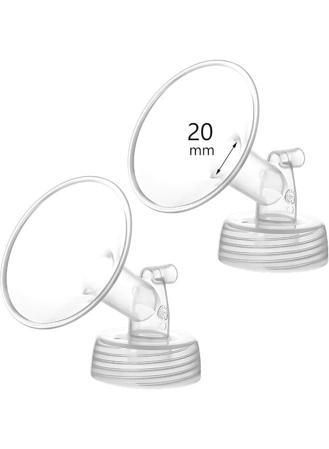 Momstouch 20mm Flange Compatible with Spectra S1 S2 9 Plus Synergy Gold Breastpump Replacement