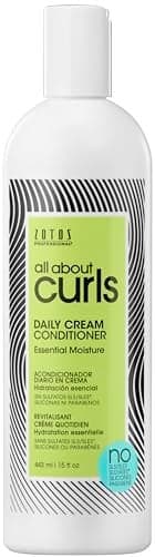 ALL ABOUT CURLS Daily Cream Conditioner Essential Moisture for All Curly Hair Types Strengthens 3X Resistance to Breaking CrueltyFree SulfateFree 32 Fl Oz