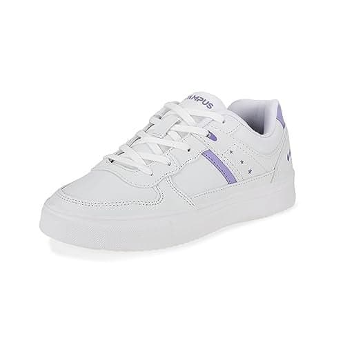 Campus Women's OGL-01 WHT/Purple Sneakers - 4UK/India OGL-01