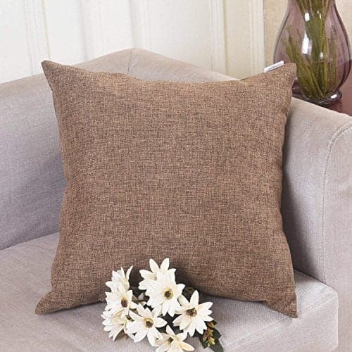 Khooti Jute Cushion Cover | 30x30 Inch | Brown | Set of 1 | Throw Pillow Cover for Couches, Chairs, Sofas, Beds, Coffee Tables, Living Rooms, Bedrooms, Modern Boho Design