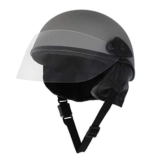 Sage Square Multi-Purpose Half Helmet for Men's, Women's (Non-Motorized) (Silver Matte)