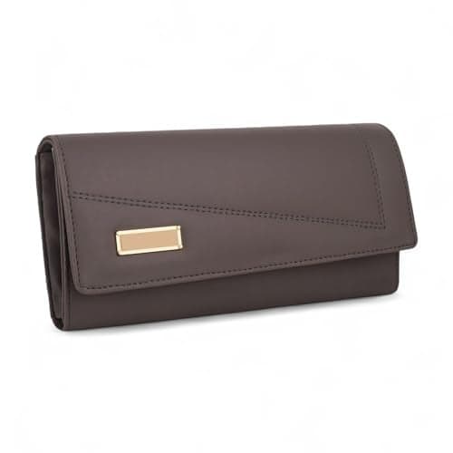 ALSU Women's Wallet | Stylish Purse with Phone Pocket,4 Card Pocket and Multiple Compartment| Party Clutch for Girl | Travel Hand Purse for Women| Office Bag for Women (Grey)