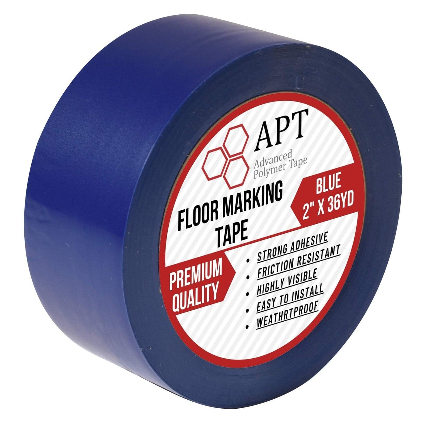 APT Multi Color Marking Tape Premium Safety Marking and Dance Floor Splicing Tape 6 mil Thick Blue 1 Roll