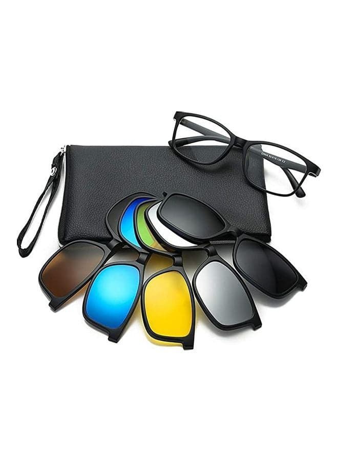 Polarized Magnetic Clip On Night Vision Sunglasses Black