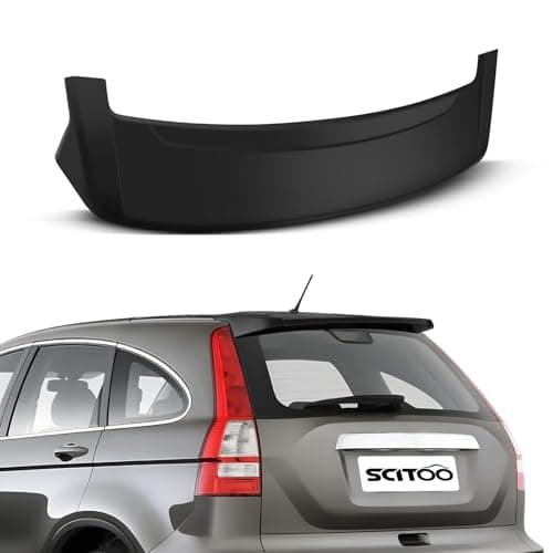 SCITOO ABS Black Rear Spoiler Wing with 3rd Brake Light Exterior Accessories Styling Kits Replacement for Honda CRV 4Door Sport Utility 24L SE