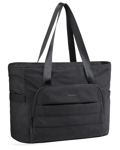 BAGSMART Tote Bag for Women, Tote Bag with Zipper Work Tote with Compartments Nurse Shoulder Hanbag for Travel, Gym