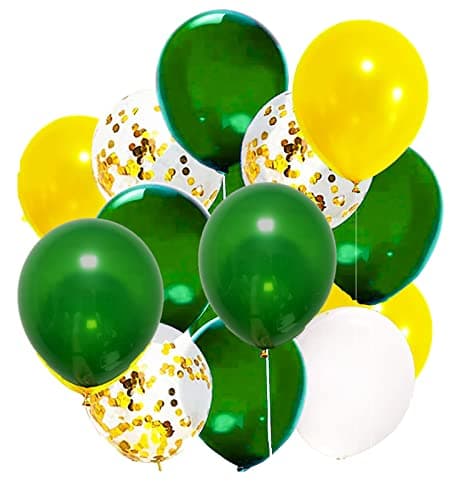 Graduation Party Decorations Green Yellow 2026Green Yellow Graduation DecorationsGreen Gold Balloons of 20pcs for Tractor Birthday Decor