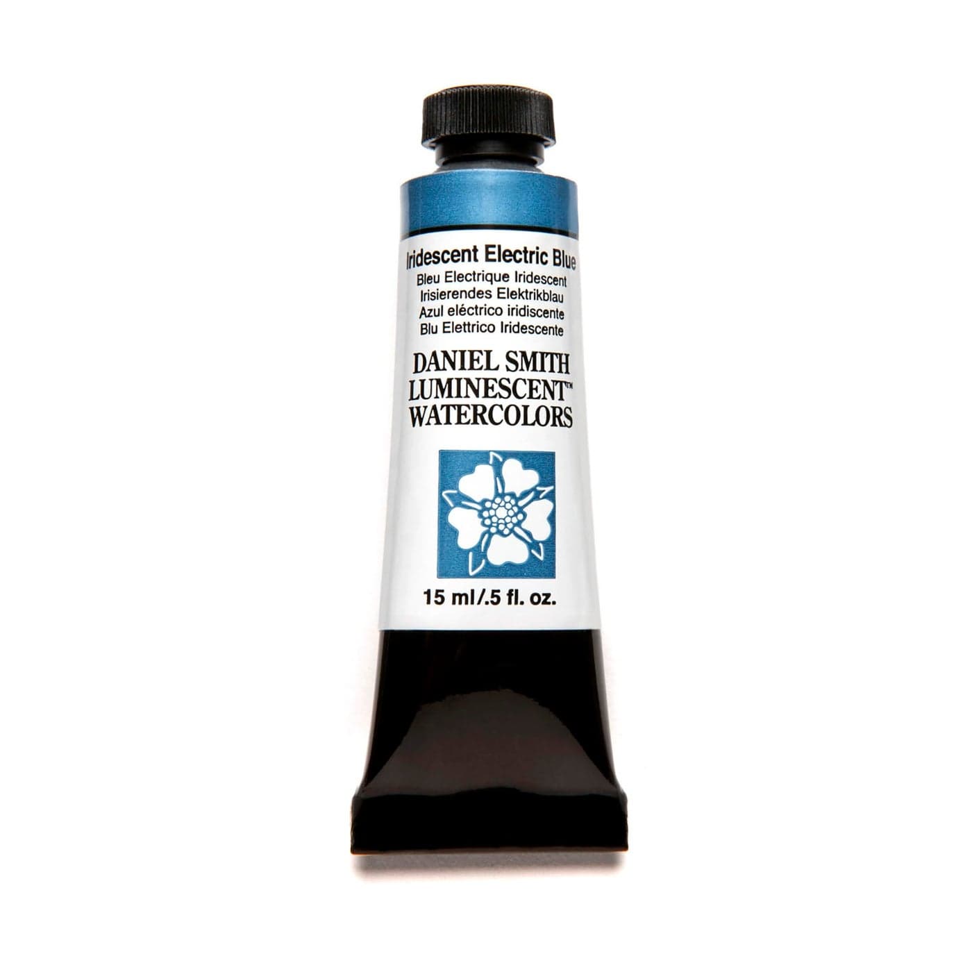 Daniel Smith Extra Fine Watercolor 15ml Paint Tube, Iridescent, Electric Blue (284640027), 0.5 Fl Oz (Pack of 1)