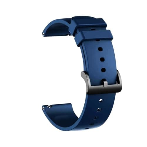 Gladiadora® 22mm Watch Strap Compatible with Samsung Watch,S Pro,Realme,Pro 4 Max,Ultra,Ultra 2,One Plus Boat Flash, Noise Colorfit Pulse Grand, Noise Colorfit Soft Silicone_22mm Navy,Blue