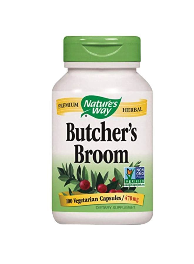 Butchers Broom Dietary Supplement 470mg - 100 Capsules